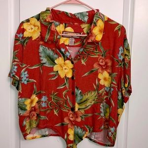 beachy blouse that you can tie at the bottom.